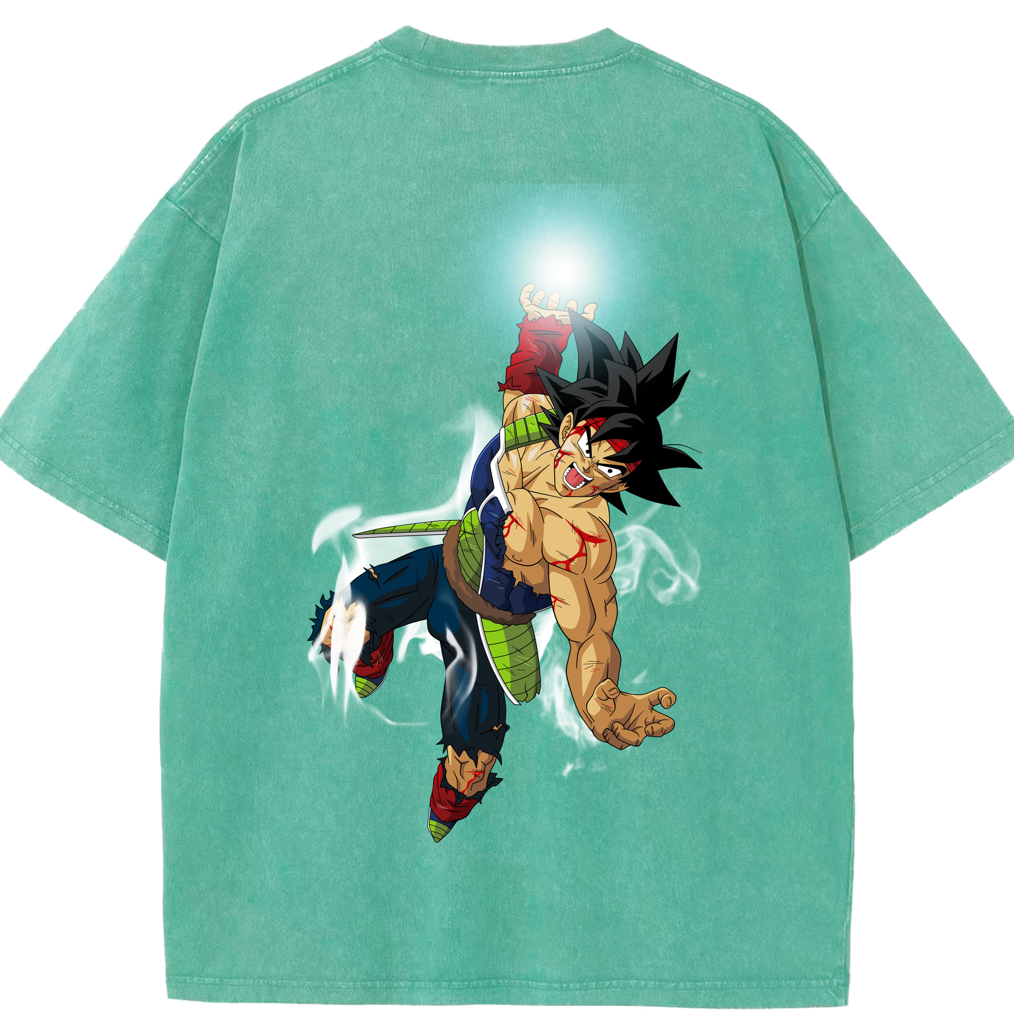 （画像用） ドラゴンボール バーダック DRAGON BALL Burdock 綿100% ヴィンテージ風 半袖Tシャツ（背面プリント）